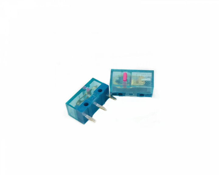 Huano Blue Shell Pink Dot Transparent Switch