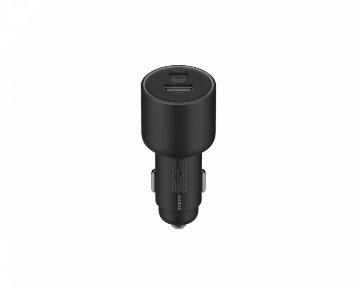 Xiaomi Mi 67W Dual-Port Car Charger (USB-A + Type-C) - Schwarz Autoladegerät 