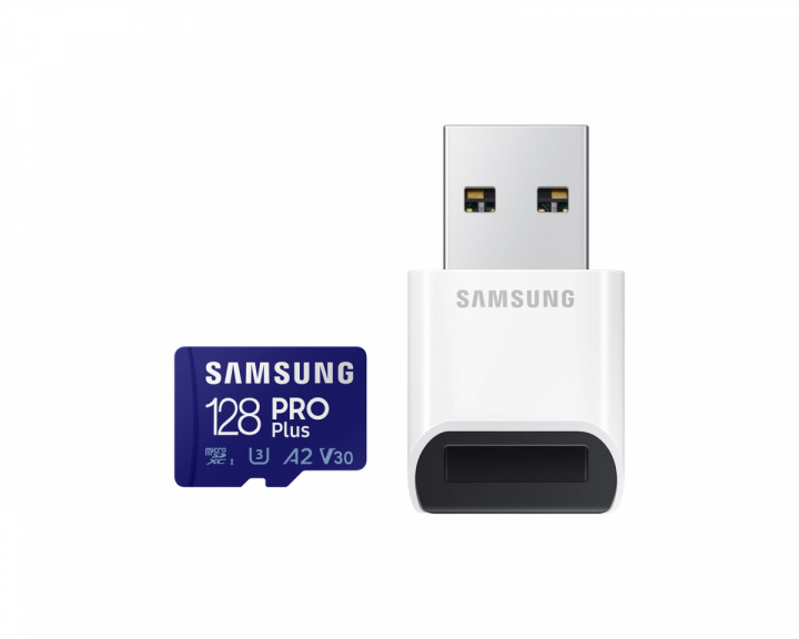 Samsung PRO Plus microSDXC 128GB & USB Card Reader - Speicherkarte