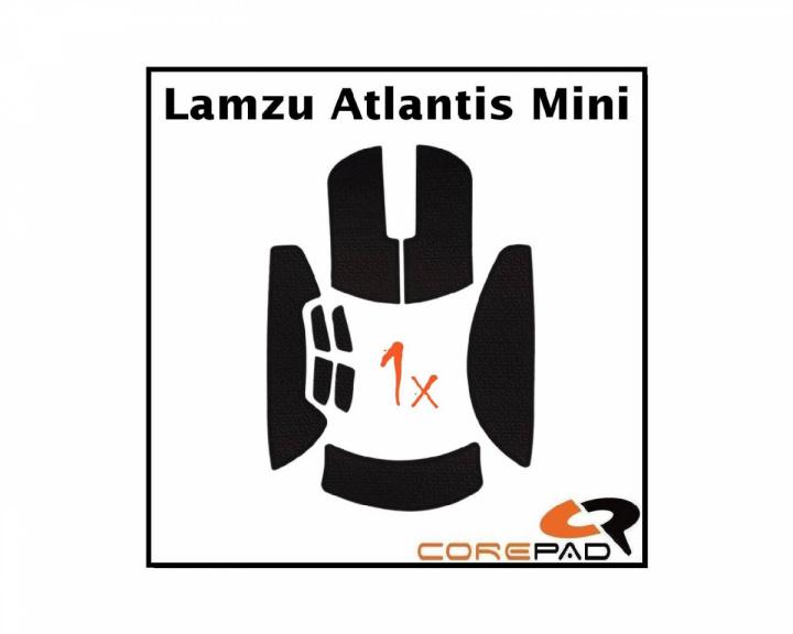 Corepad Soft Grips für Lamzu Atlantis Mini - Schwarz