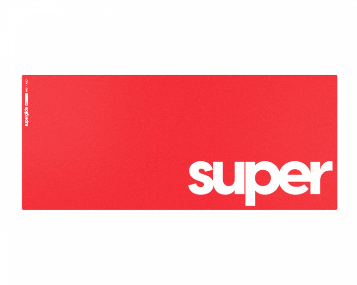 Superglide Glas-Mauspad - Supersize - XXL - Rot