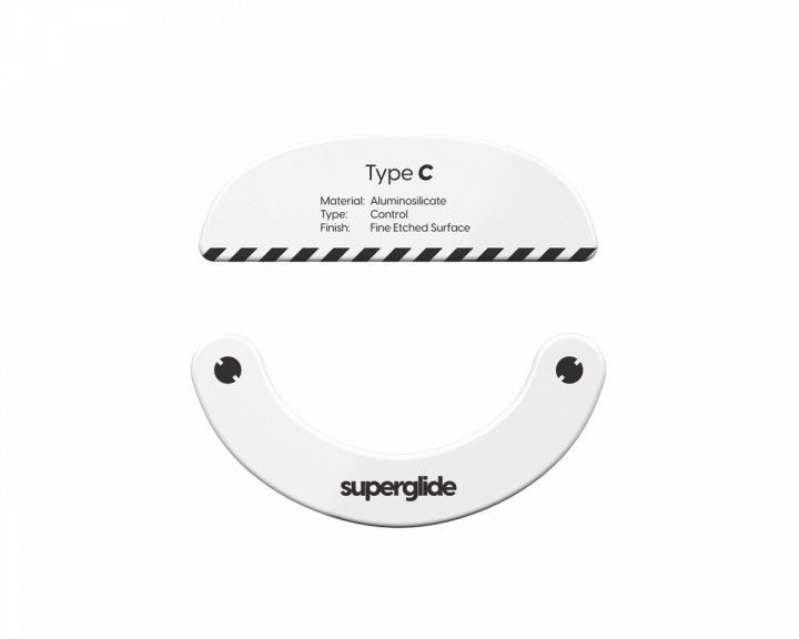 Superglide Glas Skates Type-C für Pulsar X2 Series - Weiß
