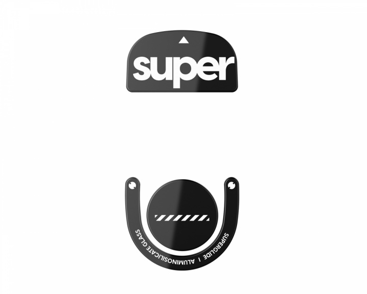 Superglide Version 2 Glass Skates für Logitech G Pro X Superlight 2 - Schwarz