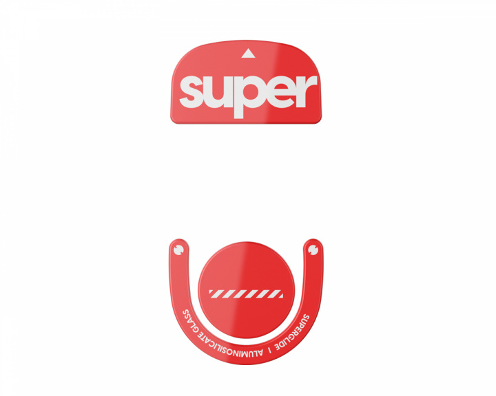 Superglide Version 2 Glass Skates für Logitech G Pro X Superlight 2 - Rot
