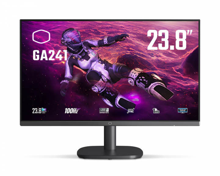 Cooler Master GA241 23.8″ FHD VA 100Hz 1ms Gaming Monitor