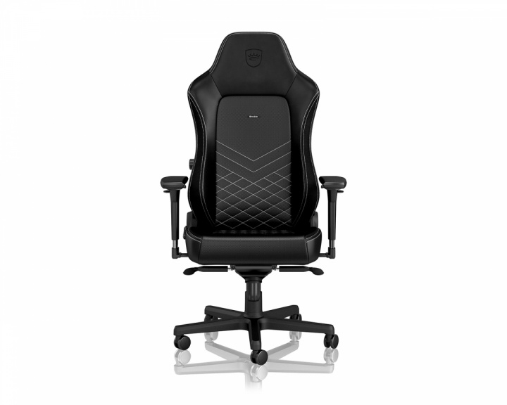 noblechairs HERO PU-Leather - Schwarz / Platinweiß