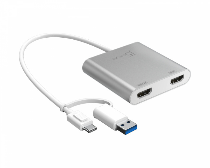 j5create  USB-C bis Dual HDMI Multi-Monitor Adapter