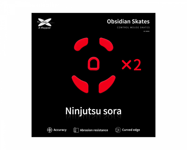 X-raypad Obsidian Mouse Skates für Ninjutso Sora