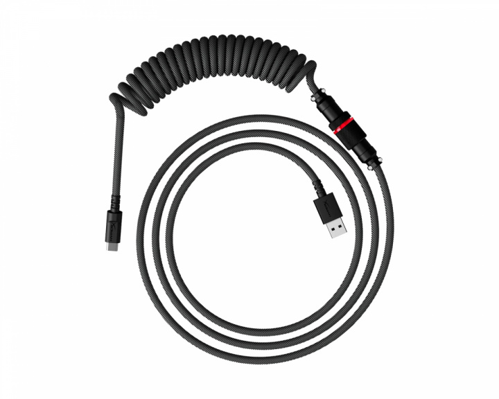 HyperX USB-C Coiled Cable - Grau / Schwarz