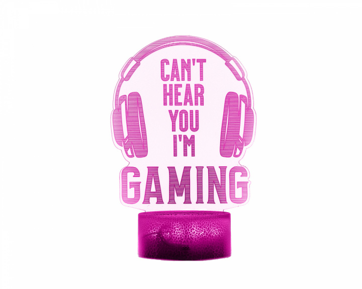 MaxCustom 3D Nachtlicht - Can't Hear You I'm Gaming