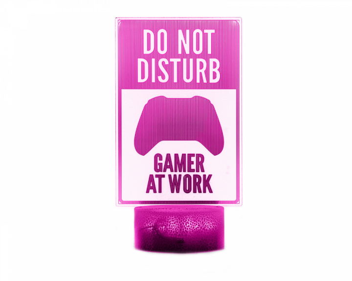 MaxCustom 3D Nachtlicht - Do Not Disturb, Gamer at Work