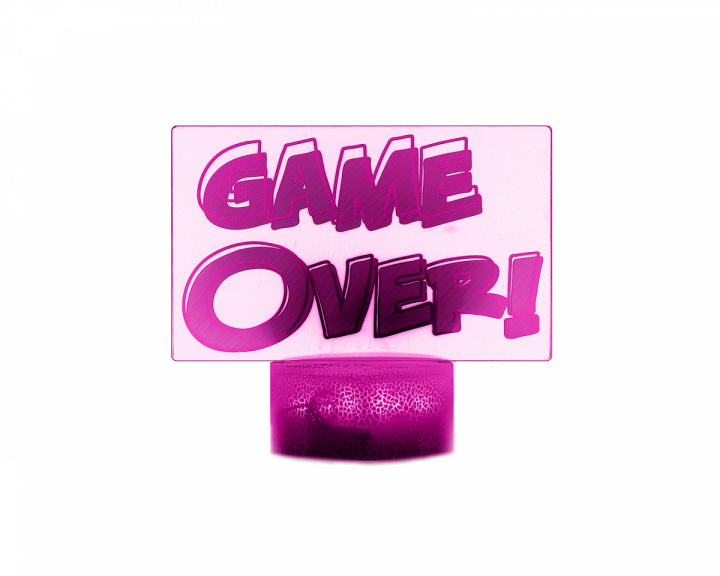 MaxCustom 3D Nachtlicht - Game Over!