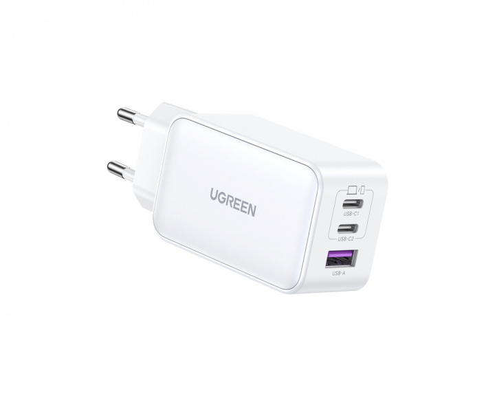 UGREEN Nexode 65W 3-Port PD GaN Ladegerät - Weiß