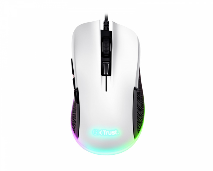 Trust GXT 922W YBAR RGB Gaming-Maus - Weiß