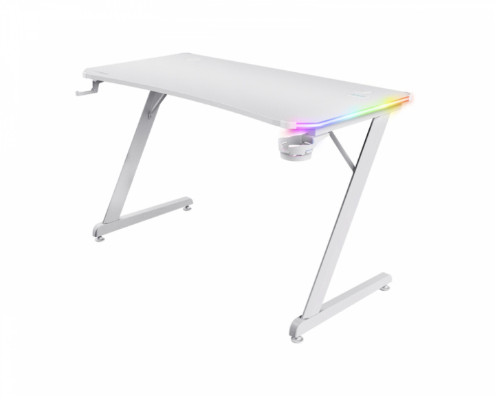 Trust GXT 709W Luminus RGB Gaming Schreibtisch - White