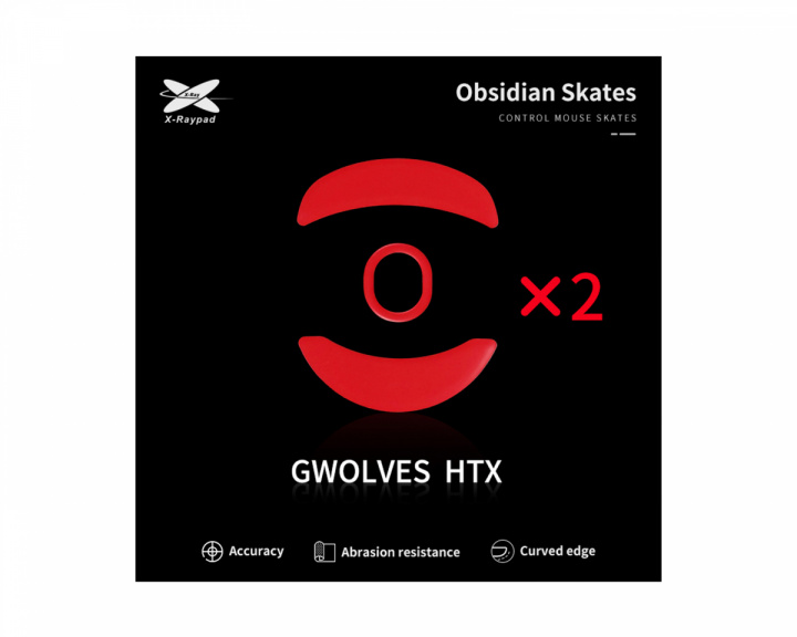 X-raypad Obsidian Mouse Skates für G-Wolves HTX 4K/HTX ACE