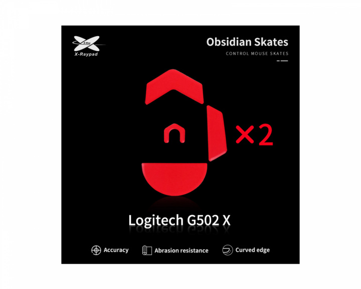 X-raypad Obsidian Mouse Skates für Logitech G502 X Wired