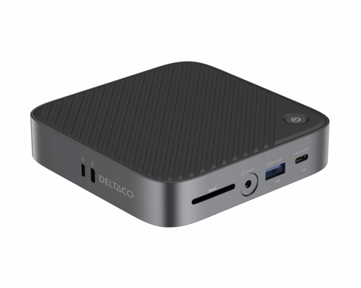 Deltaco USB-C Dockingstation - 9 Tore