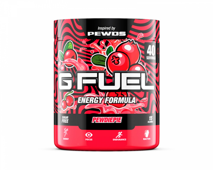 G FUEL Pewdiepie Lingonberry - 40 Portionen