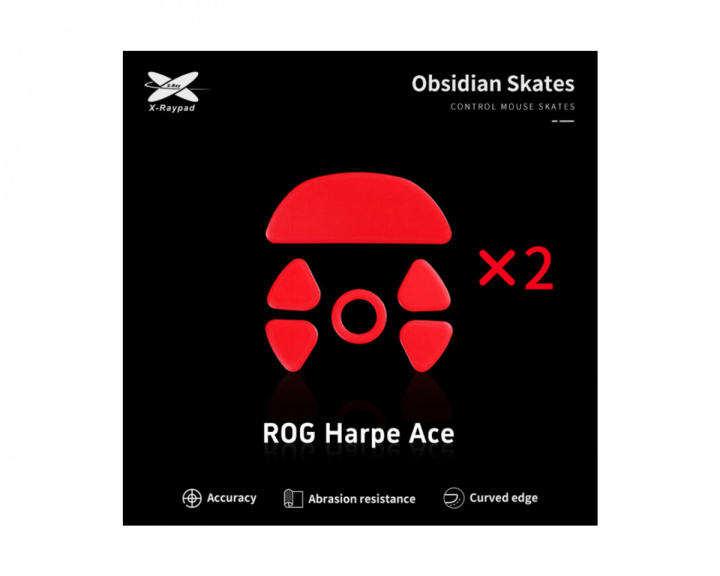X-raypad Obsidian Mouse Skates für ROG Harpe Ace