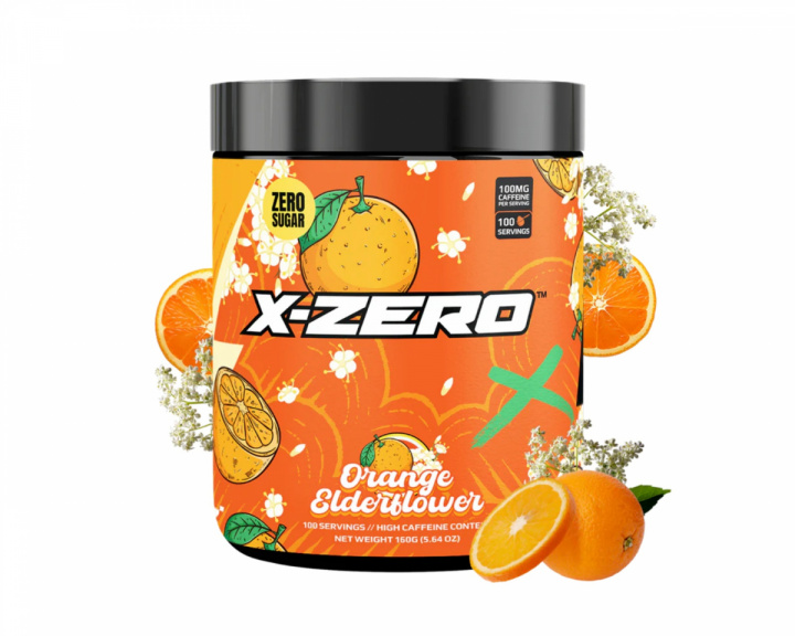 X-Gamer X-Zero Orange Elderflower - 100 Portionen