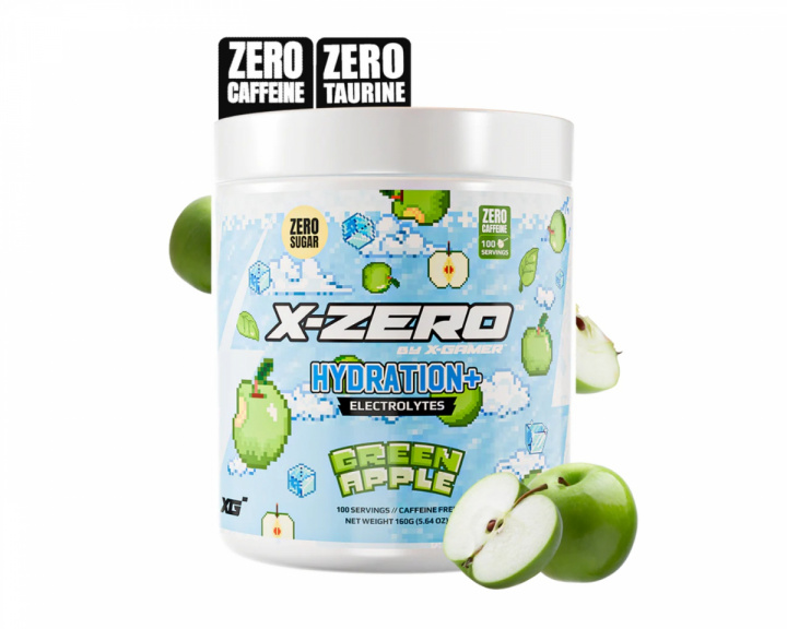 X-Gamer X-Zero Hydration+ Green Apple - 100 Portionen