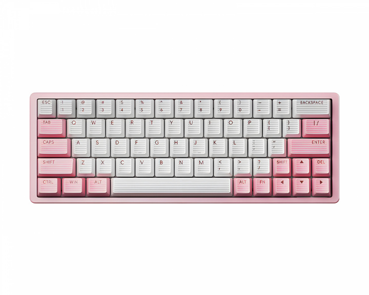 Scyrox Xpunk 63 Magnetische 60% ANSI Gaming Tastatur - Rosa/Weiß