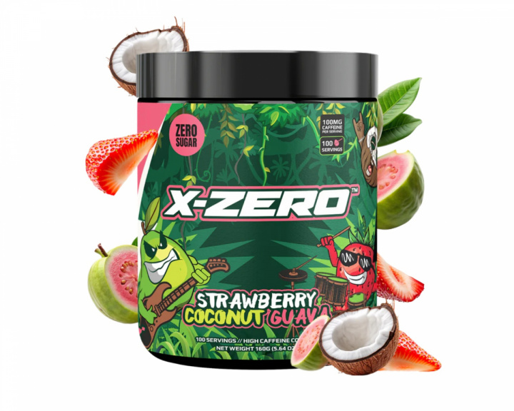X-Gamer X-Zero Strawberry Coco Guava - 100 Portionen