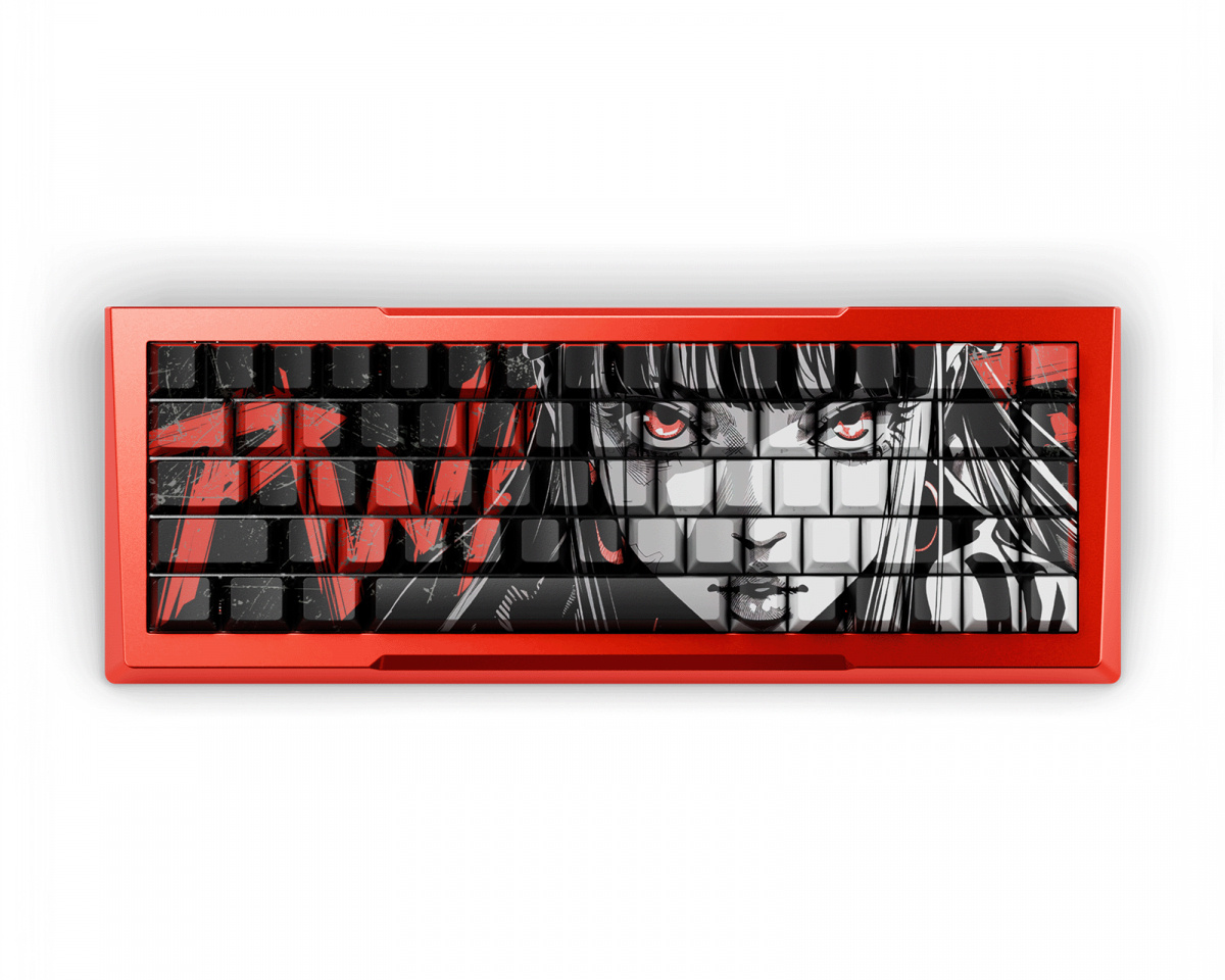 Pwnage Zenblade 65 V2 – Hall-Effekt-Gaming-Tastatur Nyomi Red