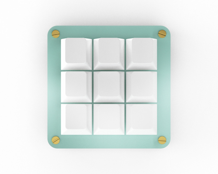 MaxCustom 9-Key MacroPad - Türkis