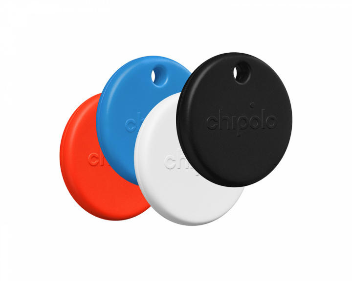 Chipolo POP 4-pack - Item Finder - Schwarz/Weiß/Rot/Blau