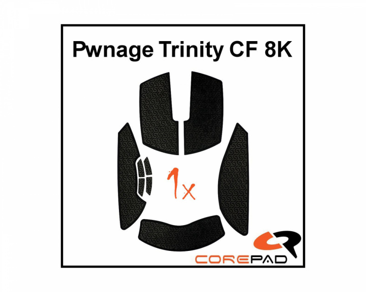 Corepad Soft Grips für Pwnage Trinity CF 8K - Schwarz