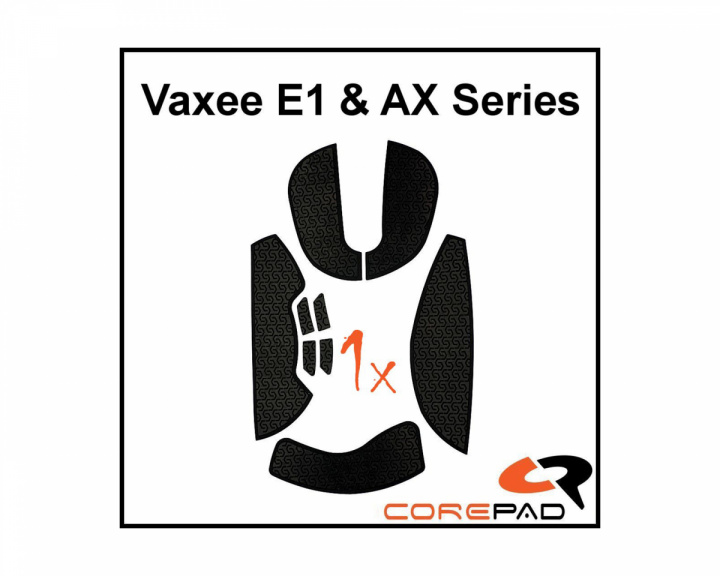 Corepad Soft Grips für Vaxee E1 & AX Series - Schwarz