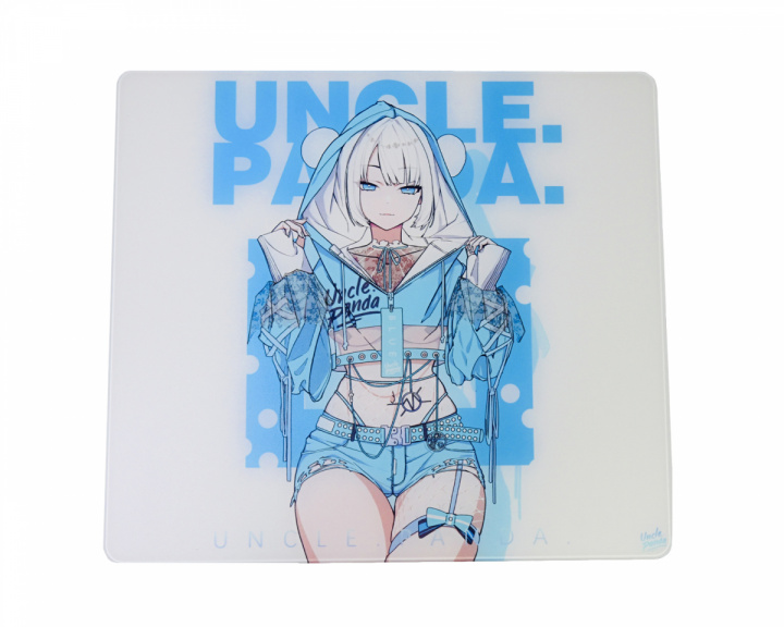 Uncle Panda Blue SP Glas-Mauspad