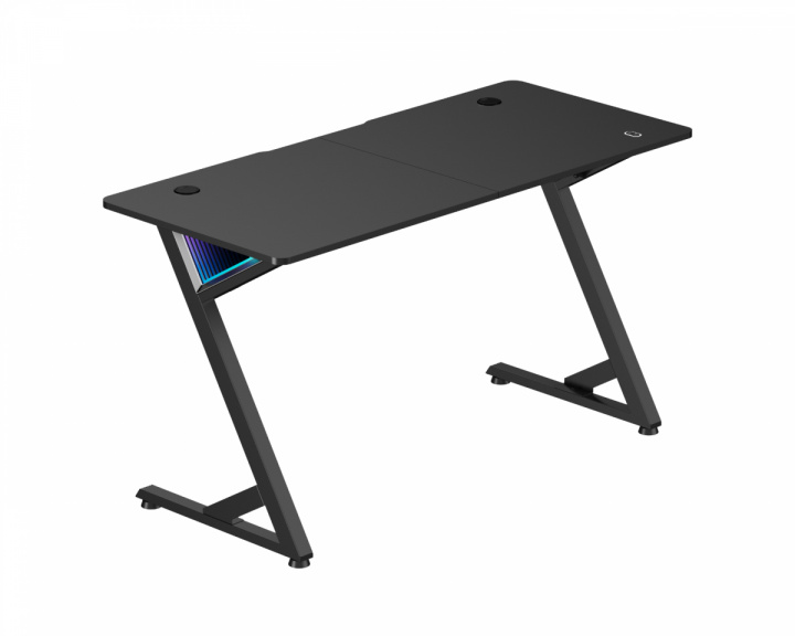 MaxMount InfinityGlow Gaming Schreibtisch (136x60) - Schwarz