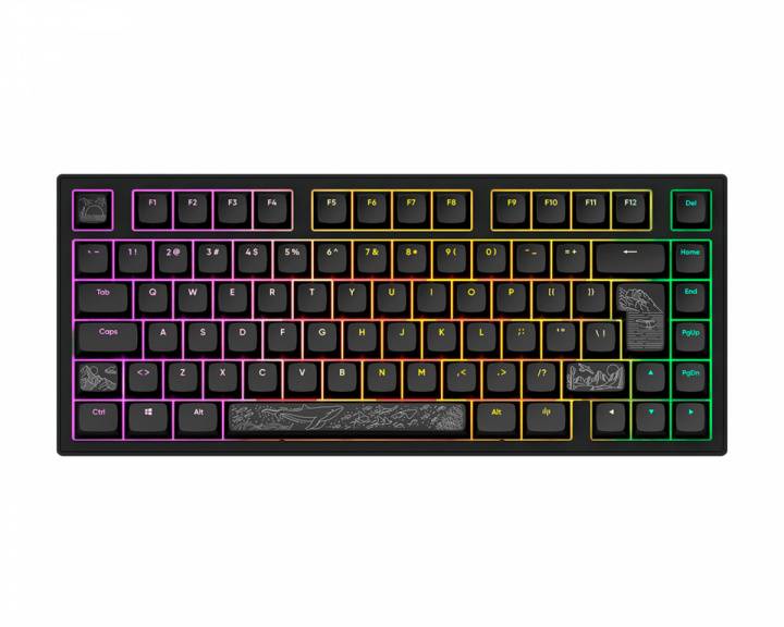  ALU81 Gaming Tastatur RGB - Terra Nostra [g3ms Moonstone] - Schwarz