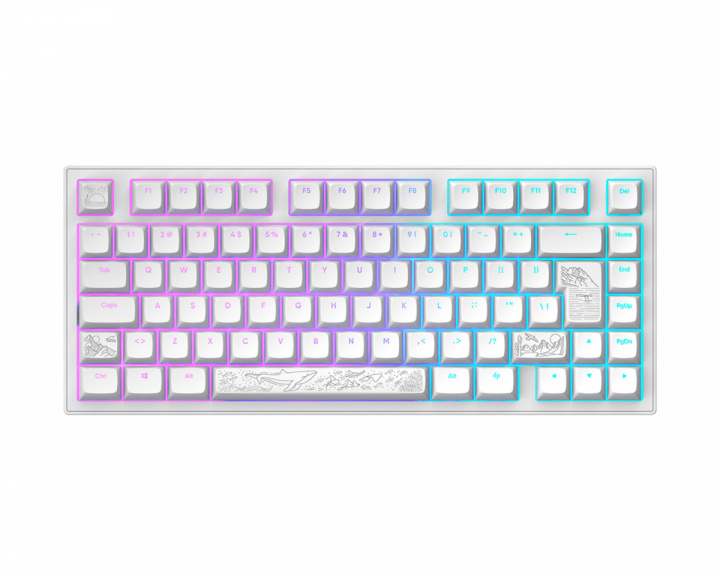  ALU81 Gaming Tastatur RGB - Terra Nostra [g3ms Moonstone] - Weiß