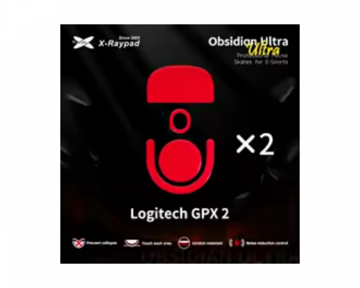 X-raypad Obsidian Ultra Skates für Logitech G Pro X 2