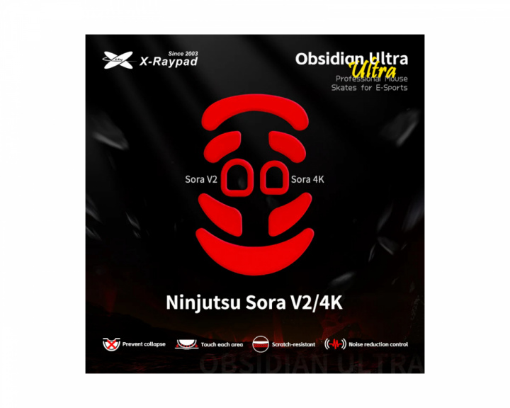 X-raypad Obsidian Ultra Skates für Ninjutsu Sora V2 / 4K (universal)