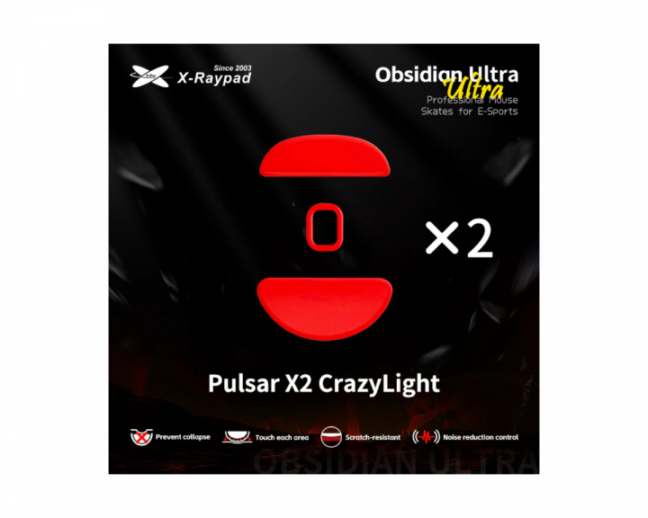 X-raypad Obsidian Ultra Skates für Pulsar CrazyLight