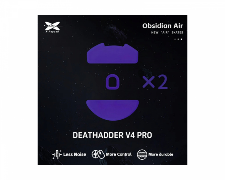 X-raypad Obsidian Air Skates für Razer Deathadder V4 PRO