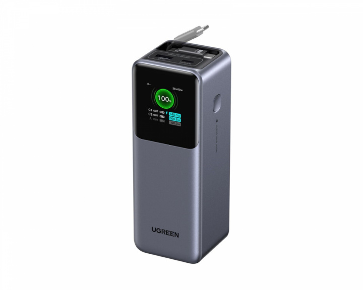 UGREEN 20000mAh 165W Powerbank mit ausziehbarem Kabel