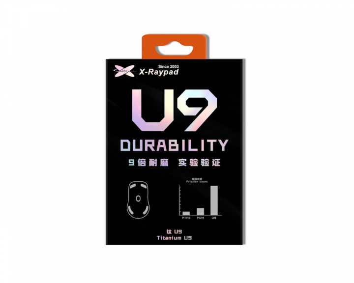 X-raypad U9 Air 6.5mm - Dot Skates (40pcs)