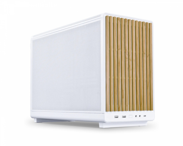 Lian Li A3 mATX Computergehäuse - Weiß/Buche