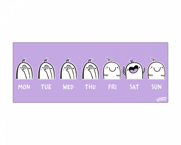 Evensteven Gaming Mauspad - WEEKDAYS