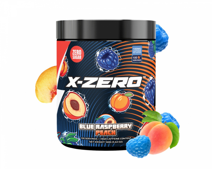X-Gamer X-Zero Blue Raspberry Peach - 100 Portionen