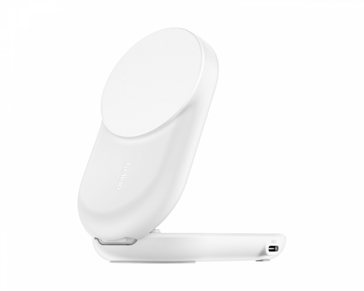 Belkin UltraCharge 2-in-1 Qi2 Kabelloses Ladegerät - Weiß