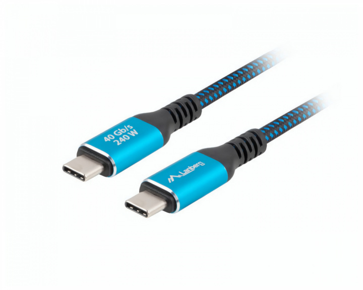 Lanberg USB-C 4.0 auf USB-C Kabel 240W 8K 60HZ - 0,5 Meter