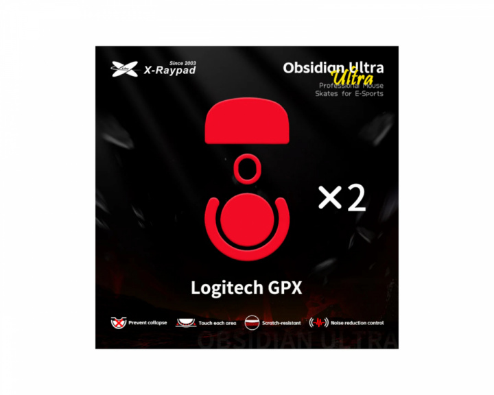X-raypad Obsidian Ultra Skates für Logitech GPX