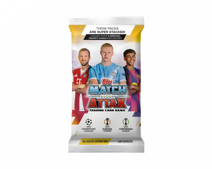 Match Attax Karten UCL 25/26 Booster - Fußballkarten